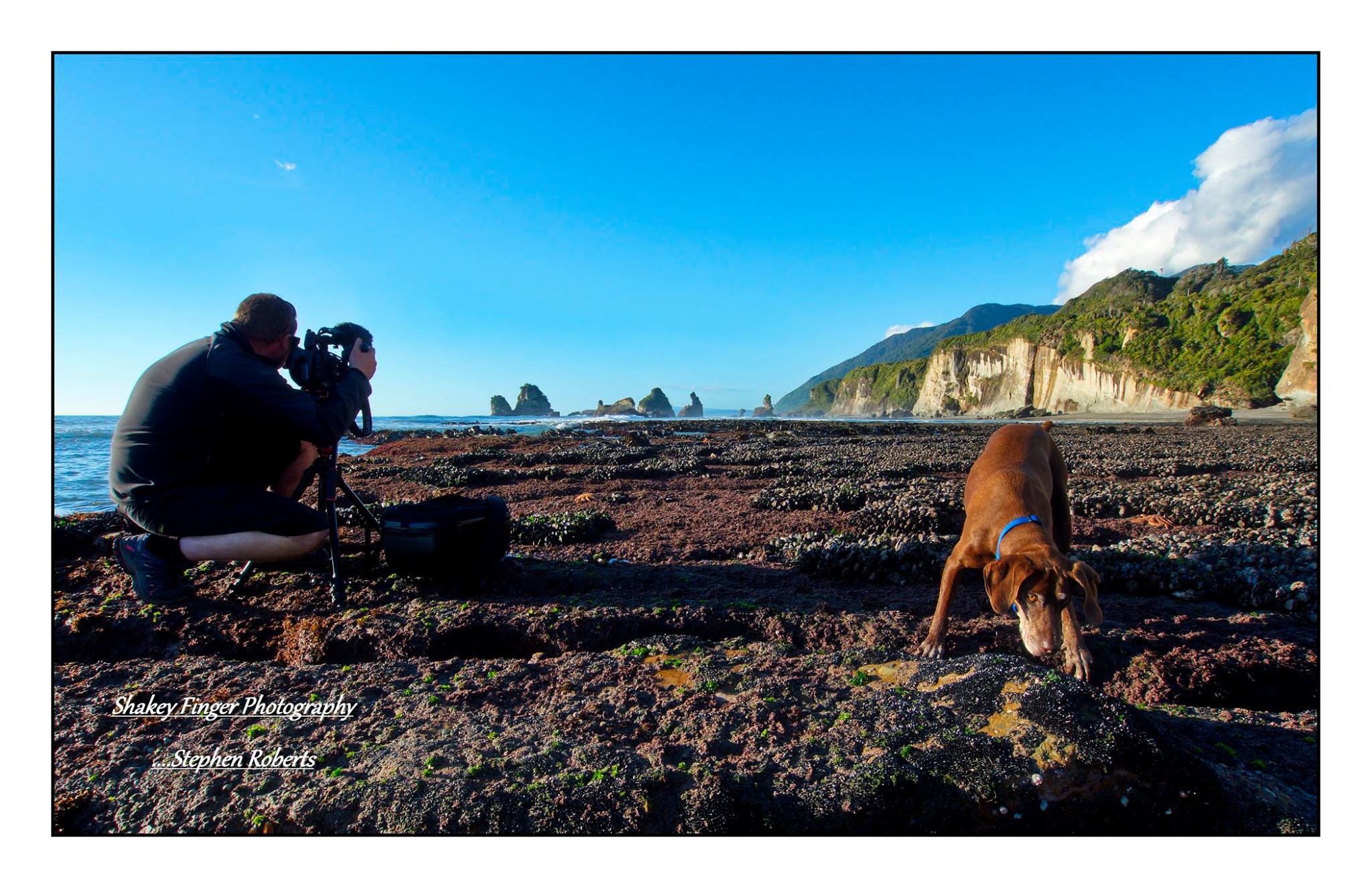 Ziggy and Dean at Motukiekie beach